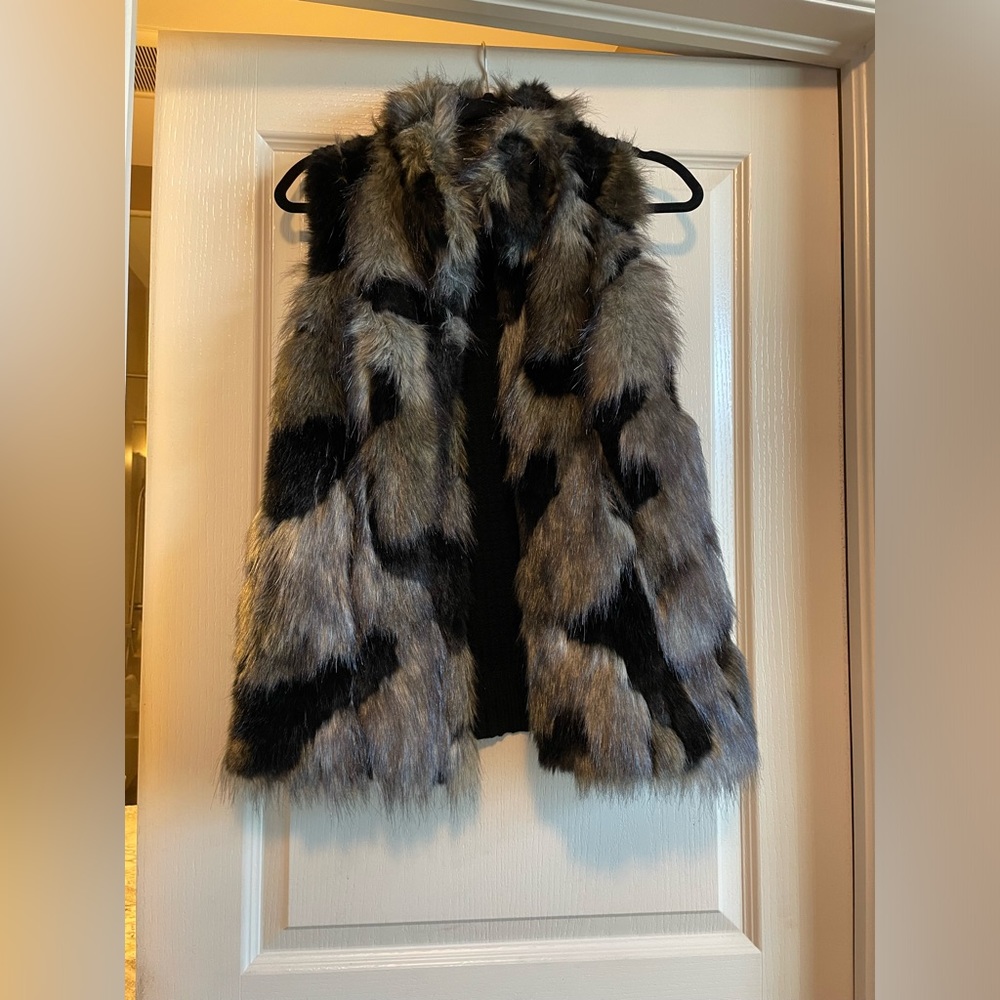 Faux fur vest